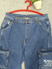 Karl Kani Man's unisex fashionable jeans with patch pockets unisex XXL