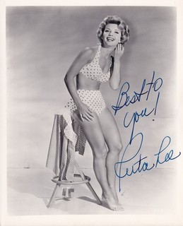 RUTA LEE stunning vintage original 8 x 10" b/w signed photo