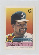 1989 O-Pee-Chee Super Star Sticker Backs ( 193) Dave Henderson George Bell 1t8