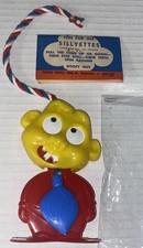 Vintage Sillyettes Goofy Guy Plastic Topic Toys Co Figure String Pull Eyes Roll