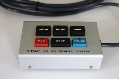 Vintage TEAC RC-120 Remote Control for Reel-to-Reel Tape Recorder Deck