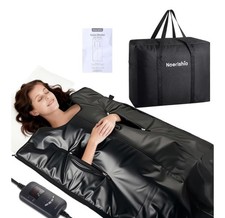 Portable Infrared Sauna Blanket Foldable and Washable 88-158 with Bag Remote