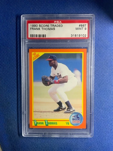 1990 SCORE TRADED #86T FRANK THOMAS PSA 9