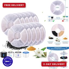 10 Pack Cat Water Fountain Filters for 81oz Pet Fountain Replacement