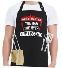 Kaidouma Grill Aprons for Men Funny - Grill Master The Man The Myth The Legend