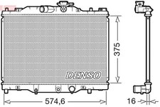 Enfriador DENSO DRM44043 enfriador de agua enfriador de motor para MAZDA CX-3 (DK)