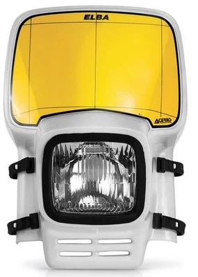 Acerbis Elba Lichtmaske Scheinwerfer Lampenmaske Enduro Classic Vintage Motorrad - Bild 1 von 4