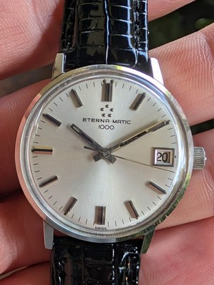 Vintage Eterna Maric 1000 Automatik Stahl cal 1489k