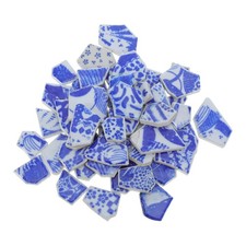 and White Porcelain Pieces Ceramic Craft Tiles Patterns