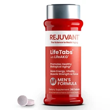 Rejuvant Men's AKG Supplement 1000MG Ultra 98% Pure Calcium Alpha-Ketoglutara...