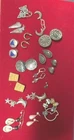 VINTAGE JEWELRY LOT Sterling Silver Costume Earrings Brooches Mixed Celtic 925