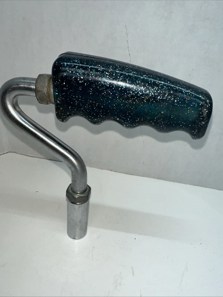 Vintage Blue Metalflake Shift Pistol Grip Knob Roadway Peterbilt KW Mack Rat Rod - Image 2 of 4