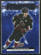 2023-24 Upper Deck Clayton Keller Dazzlers Blue #DZ-100 Arizona Coyotes