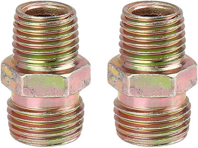 2Pcs 1/4'' NPT to M16 X 1.5Mm Male Straight Air Hose Fitting Connector Adapter