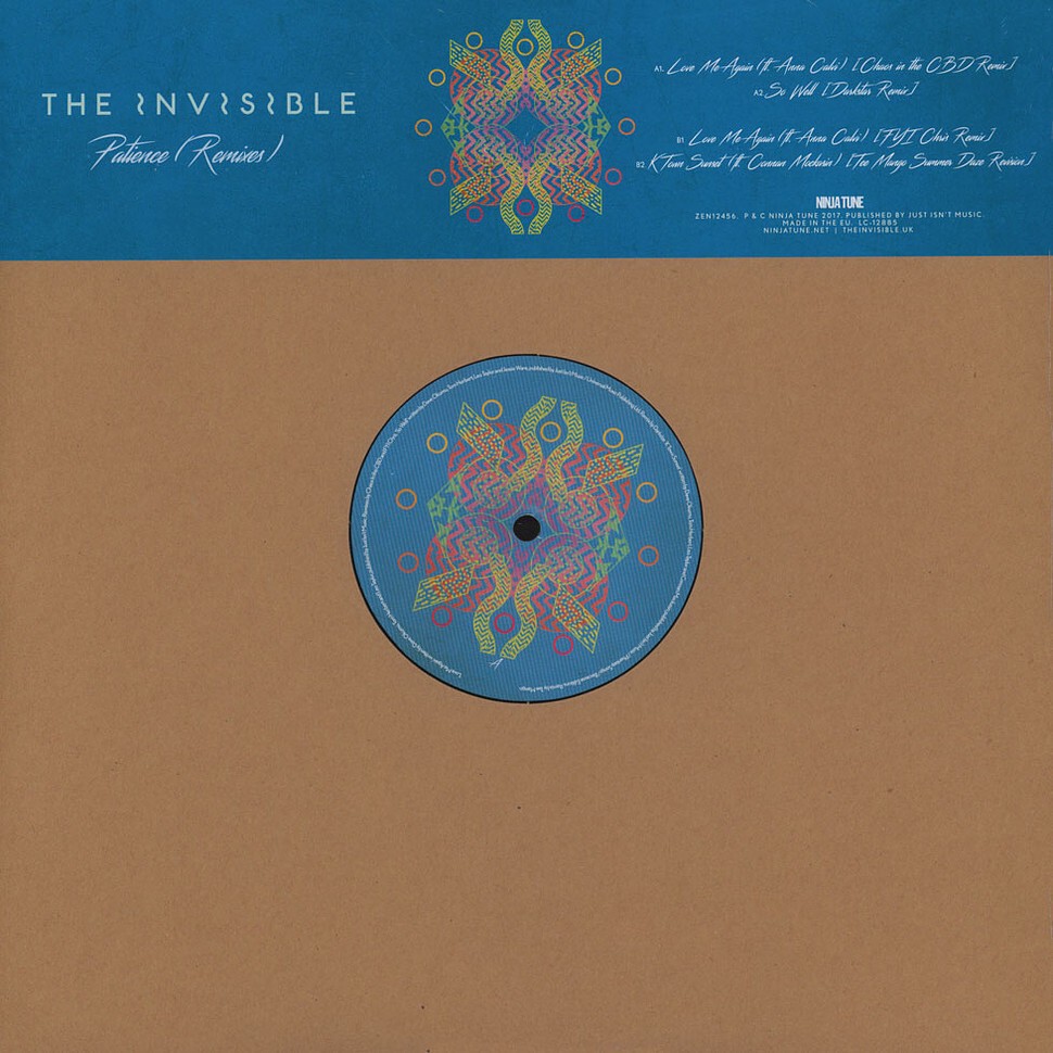 THE INVISIBLE - PATIENCE (REMIXES) - VINYL - BRAND NEW & SEALED