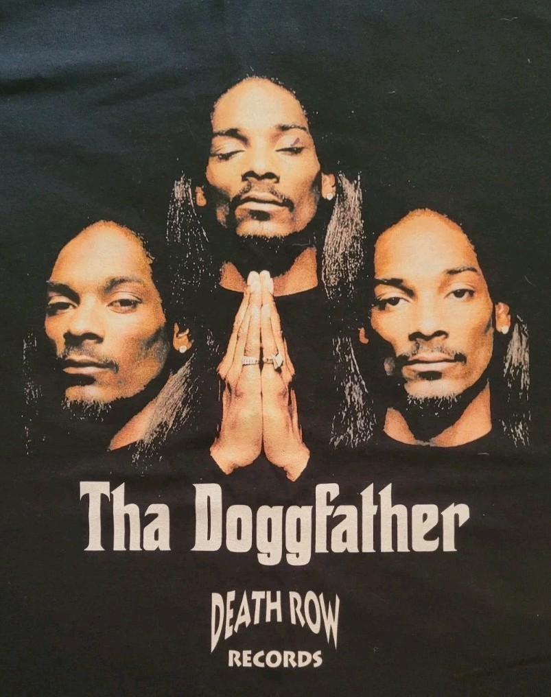 FILA 2 magliette cane Snoop taglia L cane stile padre e cane ottima grafica braccio della morte