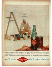 1959 RC Royal Crown Cola Soda house painter Vintage Print Ad