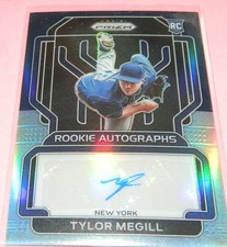 2022 Panini Prizm_ Rookie Auto #RATM Tylor Megill_ BRGNDY Cracked Ice 19/25