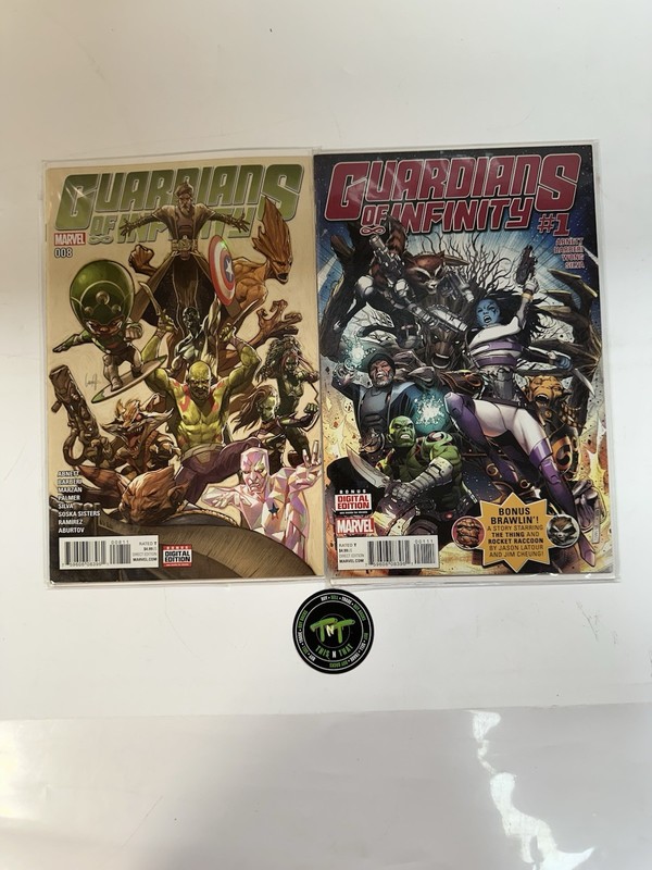 Marvel Guardians of Infinity Comics #1 & #8 Job Lot Bagged & Boarded