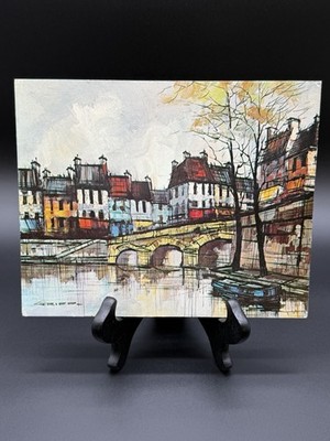 Griff Bridge on the Seine Paris Lithograph Museum 10x8 Gallery Print Painting