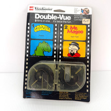 View-Master Double-Vue Movie Viewer Cartridge Godzilla Mr Magoo NOS Vintage 70s
