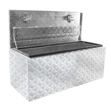 36x18x18 Aluminum Tool Box Truck Trailer Pickup Truck Bottom Tool Box Silver