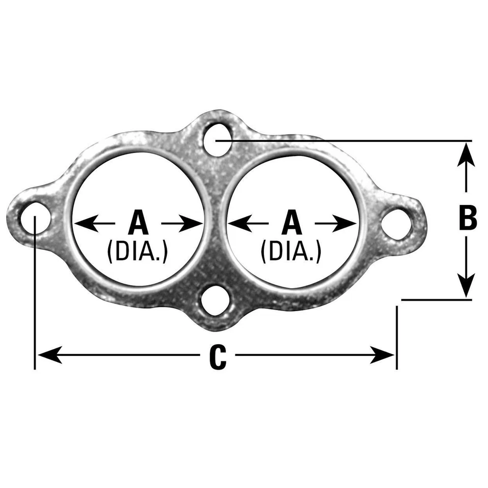 Junta de flange de tubo de escape para 1995-1998 BMW 318ti - Imagem 2 de 4