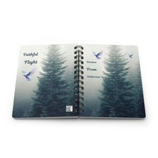 Spiral Bound Journal, Wisdom From Wilderness, Faithful Flight - Nature Lover
