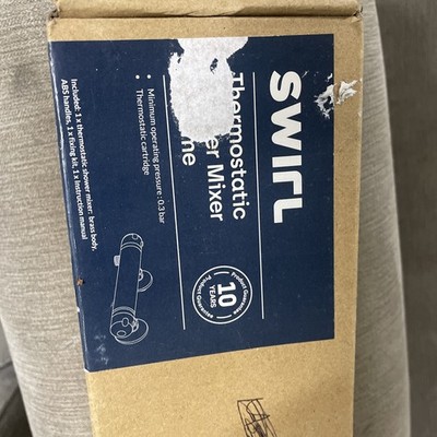 Thermostat Duschventil Boden Auslauf Mischbatterie Aufputz Chrom Wasserhahn rund 