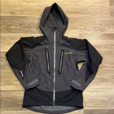 Norrona womens large grey and black zip up jacket