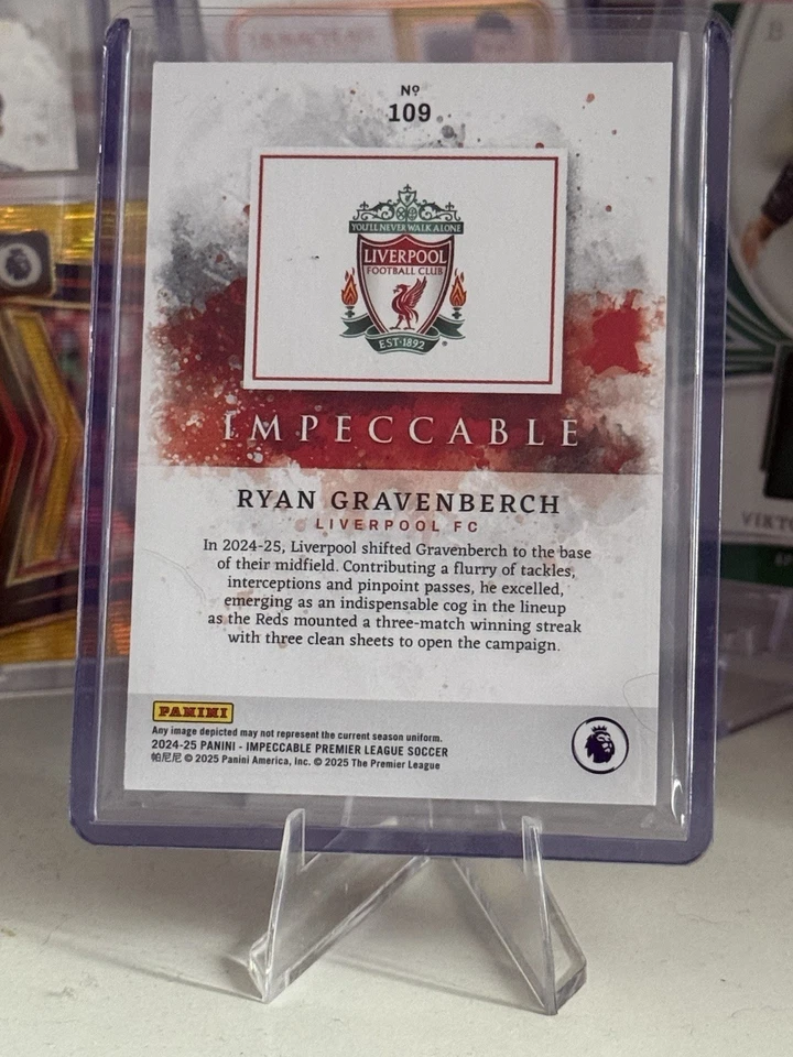 2024-25 Impeccable Ryan Gravenberch 09/15 Liverpool Fc - Image 2 of 2