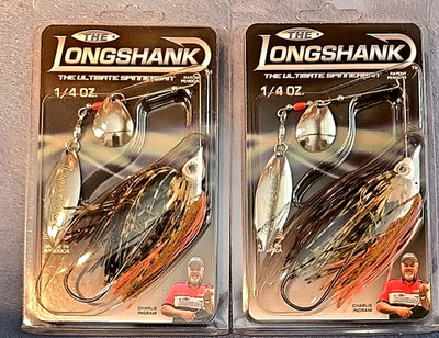 2 ~ ''THE LONGSHANK'' 1/4 oz Spinnerbait CWNN-BG Bluegill