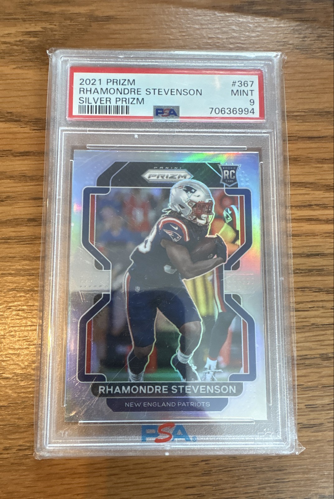 2021 Panini Prizm - Rookie Rhamondre Stevenson #367 Silver Prizm (RC)