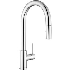 AguaStella AS60CH Chrome Kitchen Sink Faucet with Pull Down Sprayer Single Ha...