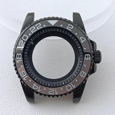 Watch Case 40.5mm Silvery Full-Body Mirror Finish Sapphire 28.5mm Dial For NH35