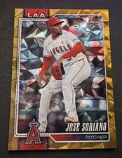 Jose Soriano 2026 Topps Baseball Series 1 Gold Diamante Refractor /50