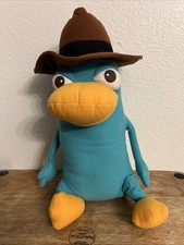 Disney Parks Phineas and Ferb Perry The Platypus Agent P 16  Stuffed Plush To