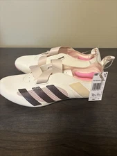 NWT Adidas The Indoor Cycling Shoe Mens 10.5 Womens 11.5 Pink Tan GX1669 Strap