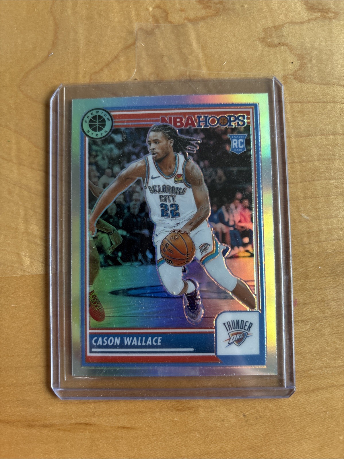 2023-24 Panini Nba Hoops Premium Stock - Cason Wallace #76 Silver Prizm (RC)