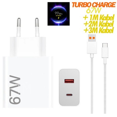 Xiaomi 13T 13 13 Pro 13 Ultra Turbocharge 67W Netzteil Adapter Usb C Ladekabel