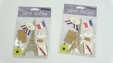 2 Jolee's Boutique Destination Paris France 3D Sticker Collage