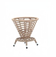 Couchtisch Beige Luxus MöBel Patio Design Rattan Rund Modern Hochwertig MöBel