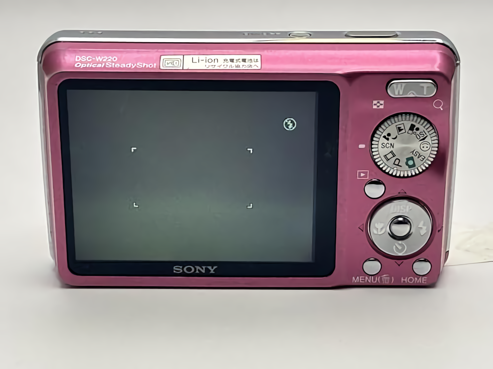 SONY Cyber-Shot DSC-W220 Pink 12.1MP Compact Digital Camera From