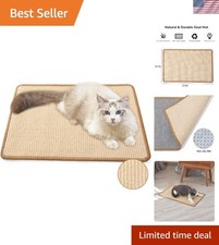 Multi-Use Natural Sisal Cat Scratching Pad 23.6 x 15.7 Inch - Indoor Comfort