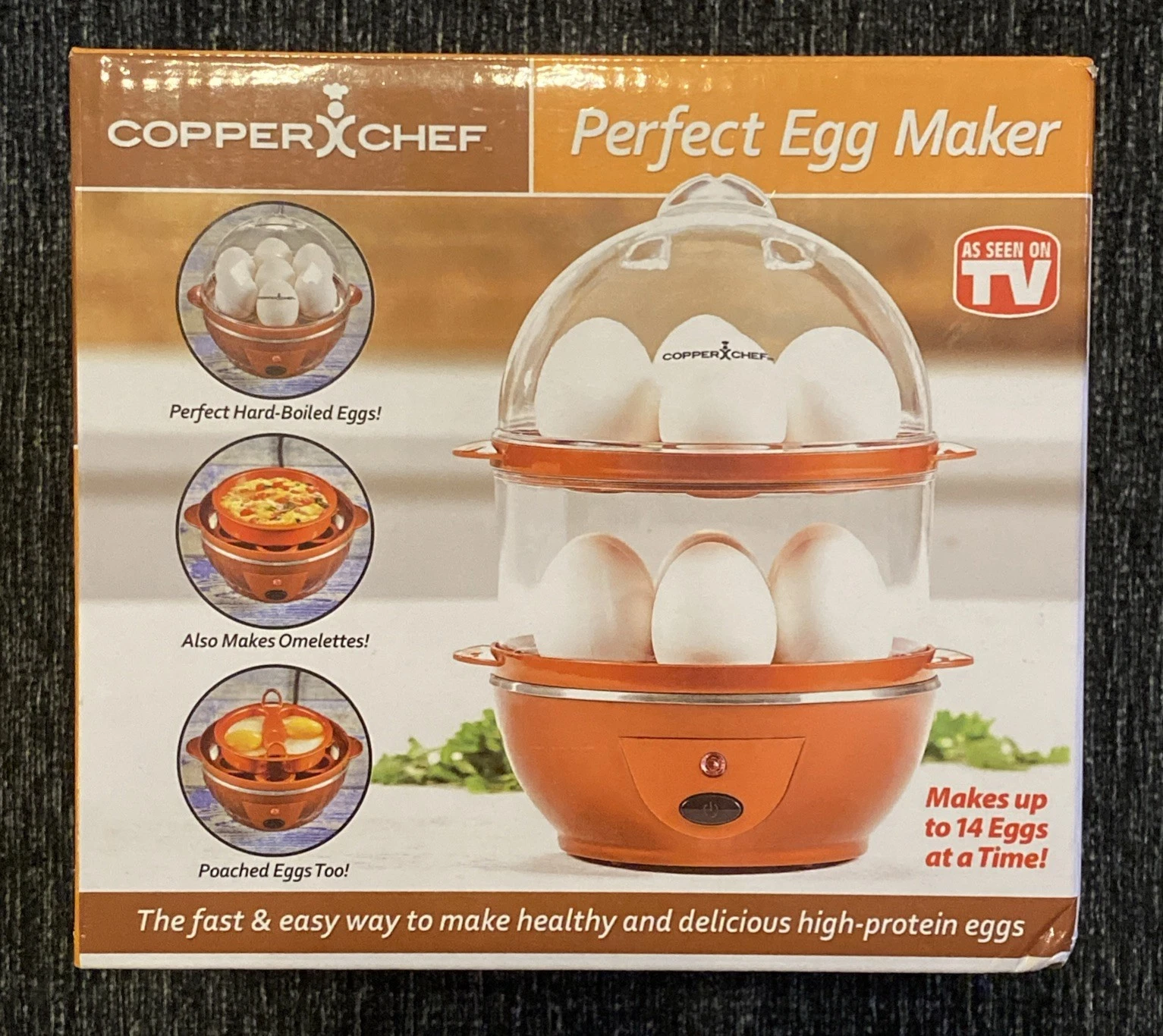 Copper Chef Perfect Egg Maker Electric 14 Eggs Poached Omelettes As Seen On TV