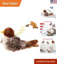 Automatic Chirping Cat Toy with Realistic Sounds - Perfect for Indoor Play