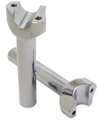V-Factor 41011 Chrome 6'' Straight Handlebar Risers Harley Softail Dyna Sportster