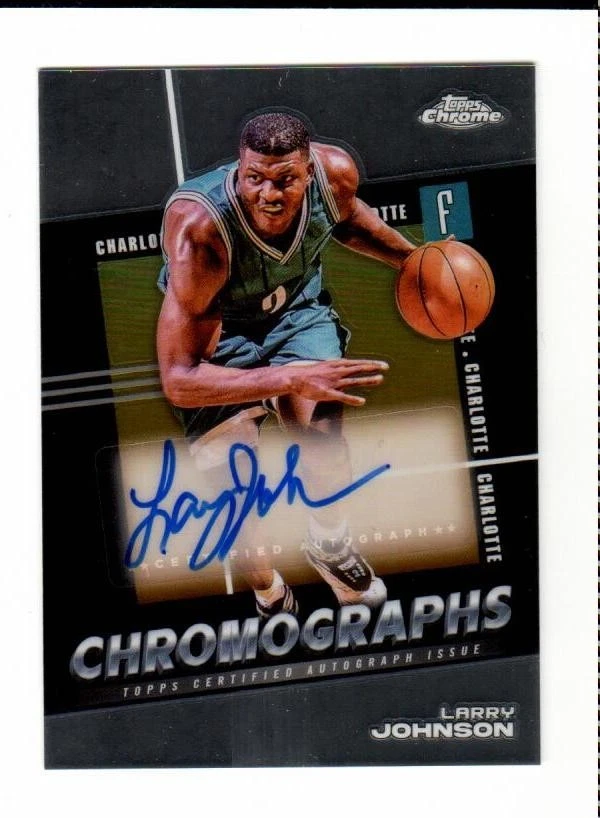 その他 LARRY JOHNSON auto Larry Johnson Basketball Sports Trading Card Singles Autographed
