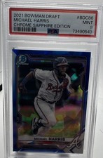 2021 Bowman Chrome Draft Sapphire Edition #BDC86 Michael Harris II (RC) Braves