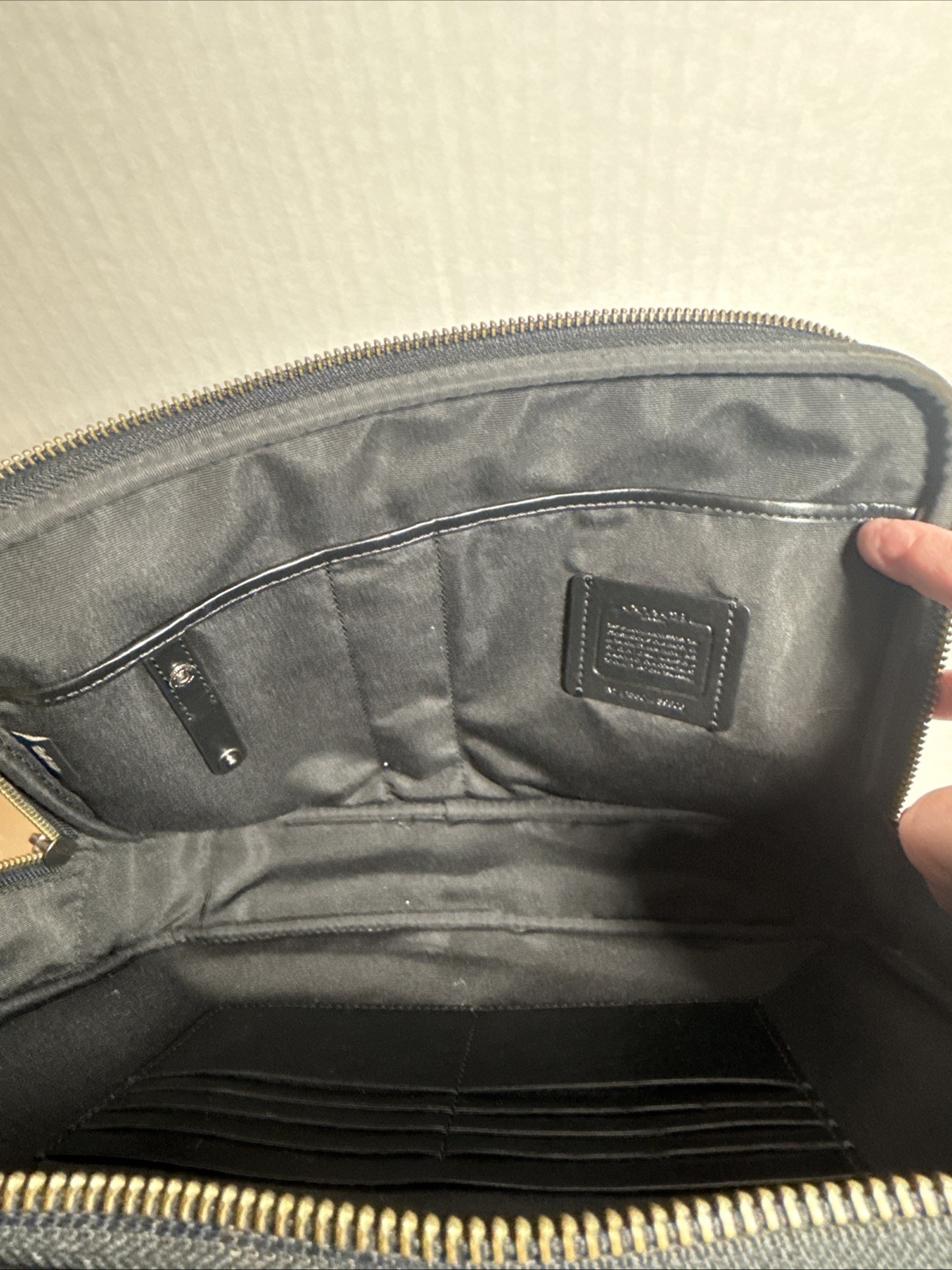 Coach Multifunction Leather Pouch/Case 39806 Blac… - image 7